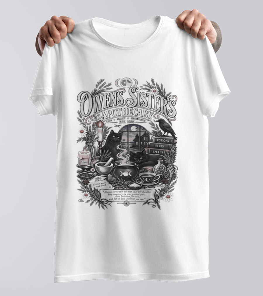 Owens Sister's Apothecary Est 1995 Candles And Herbs T-Shirt