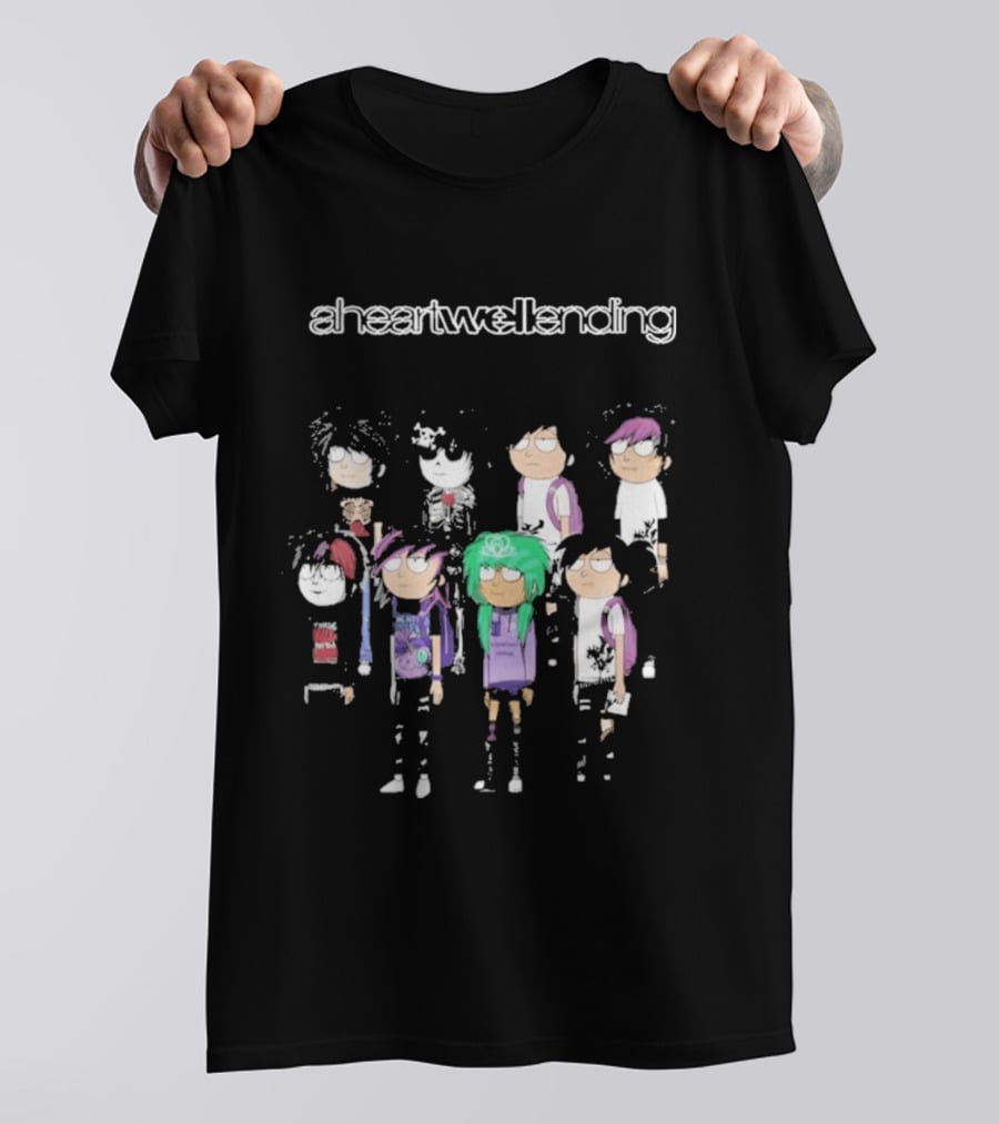 Aheartwellending Heartwell Homies Cartoon Characters T-Shirt
