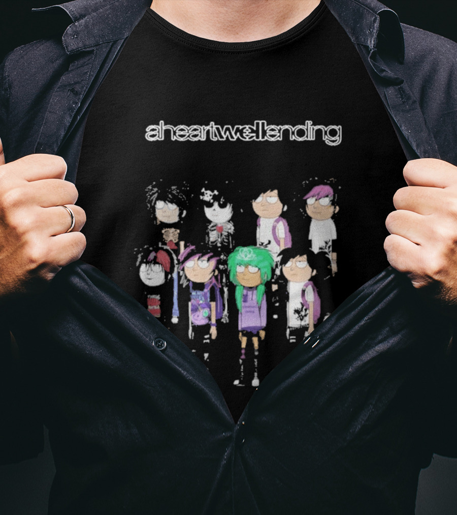 Aheartwellending Heartwell Homies Cartoon Characters T-Shirt