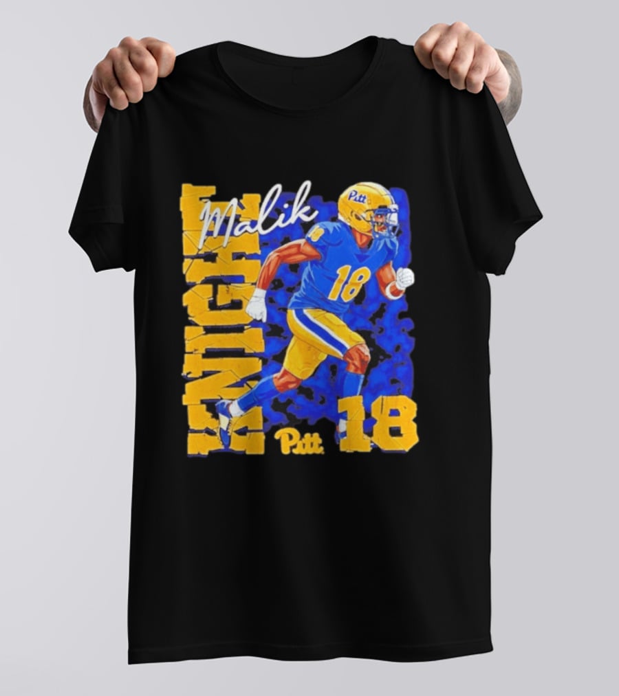 Malik Knight 18 Pitt Panthers Football Player T-Shirt