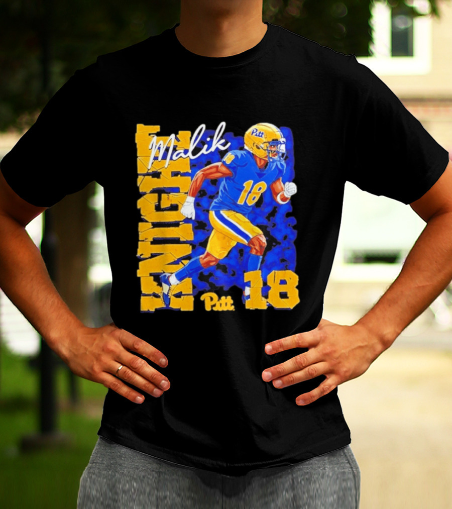 Malik Knight 18 Pitt Panthers Football Player T-Shirt