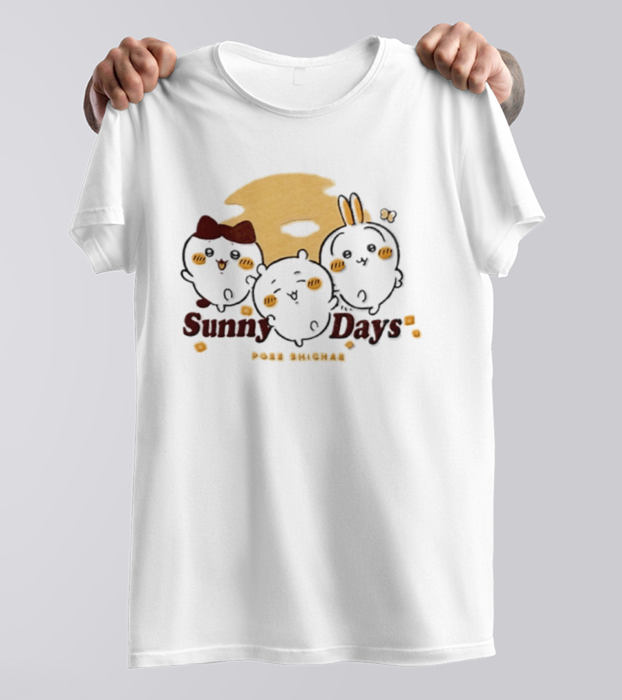 Sunny Days Pose Shichae Cartoon Characters Trio T-Shirt