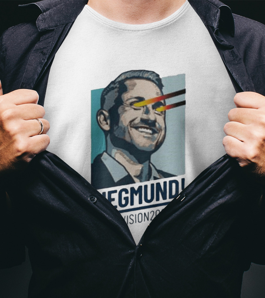 Siegmund Vision2026 DE German Flag Laser Eyes T-Shirt