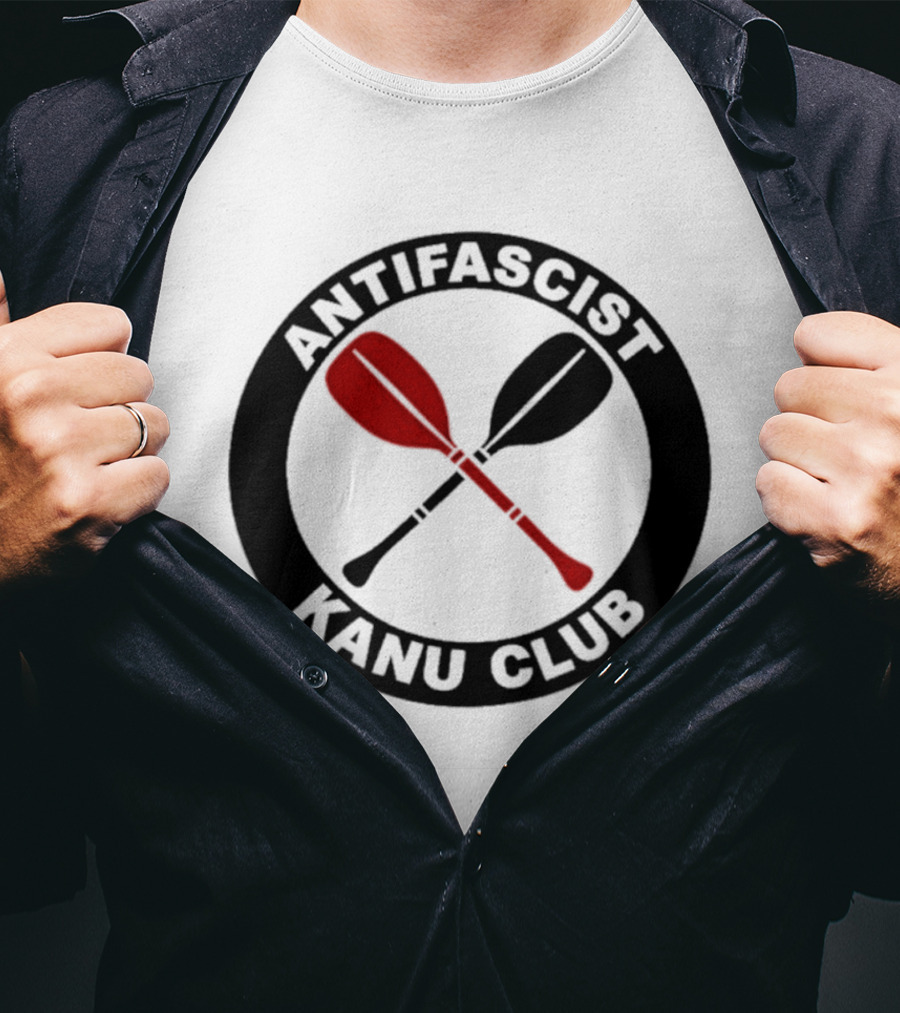 Antifascist Kanu Club Paddles T-Shirt