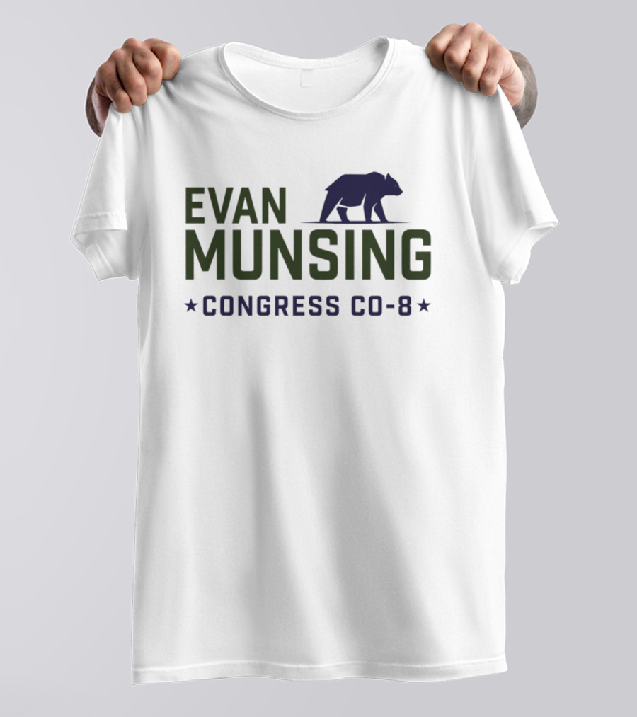 Evan Munsing Congress CO 8 Bear Symbol 2026 T-Shirt