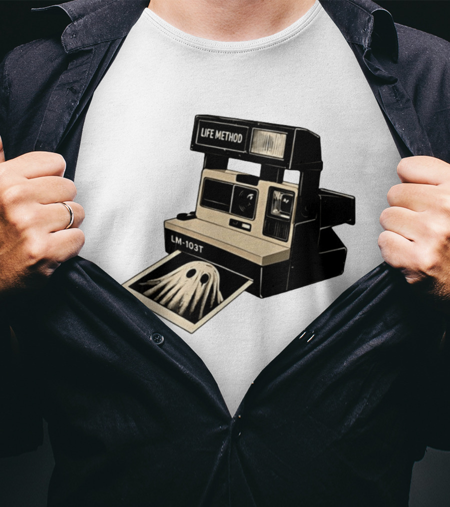 Life Method LM103T Ghost Polaroid Camera Instant Photography Film T-Shirt