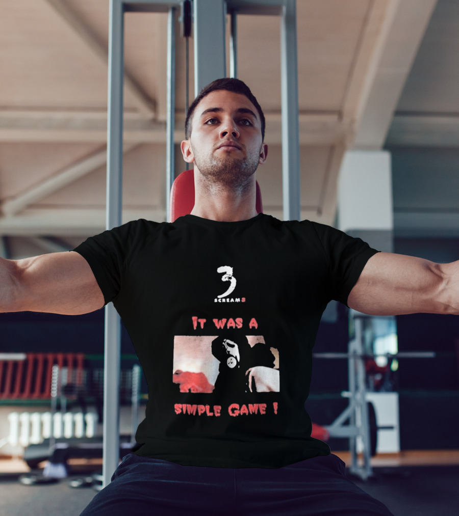 2026 Scream 3 It Was A Simple Game Retro Horror Movie Scene T-Shirt
