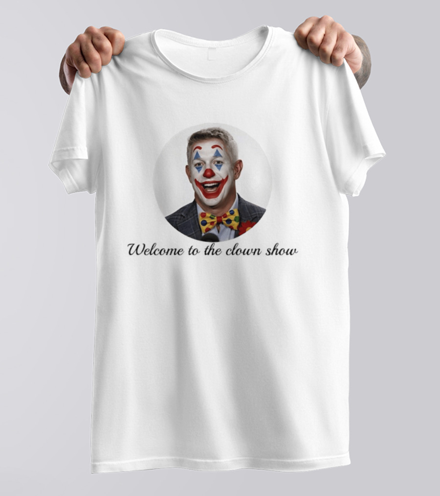 Mike Elias Welcome To The Clown Show Bowtie Suit Red Nose T-Shirt