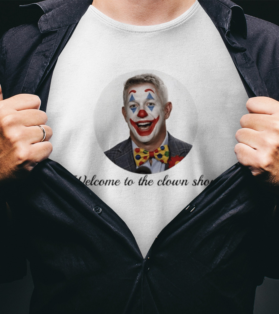 Mike Elias Welcome To The Clown Show Bowtie Suit Red Nose T-Shirt
