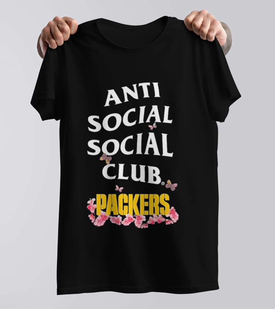 Anti Social Social Club Packers Blossom Pink Butterflies T-Shirt