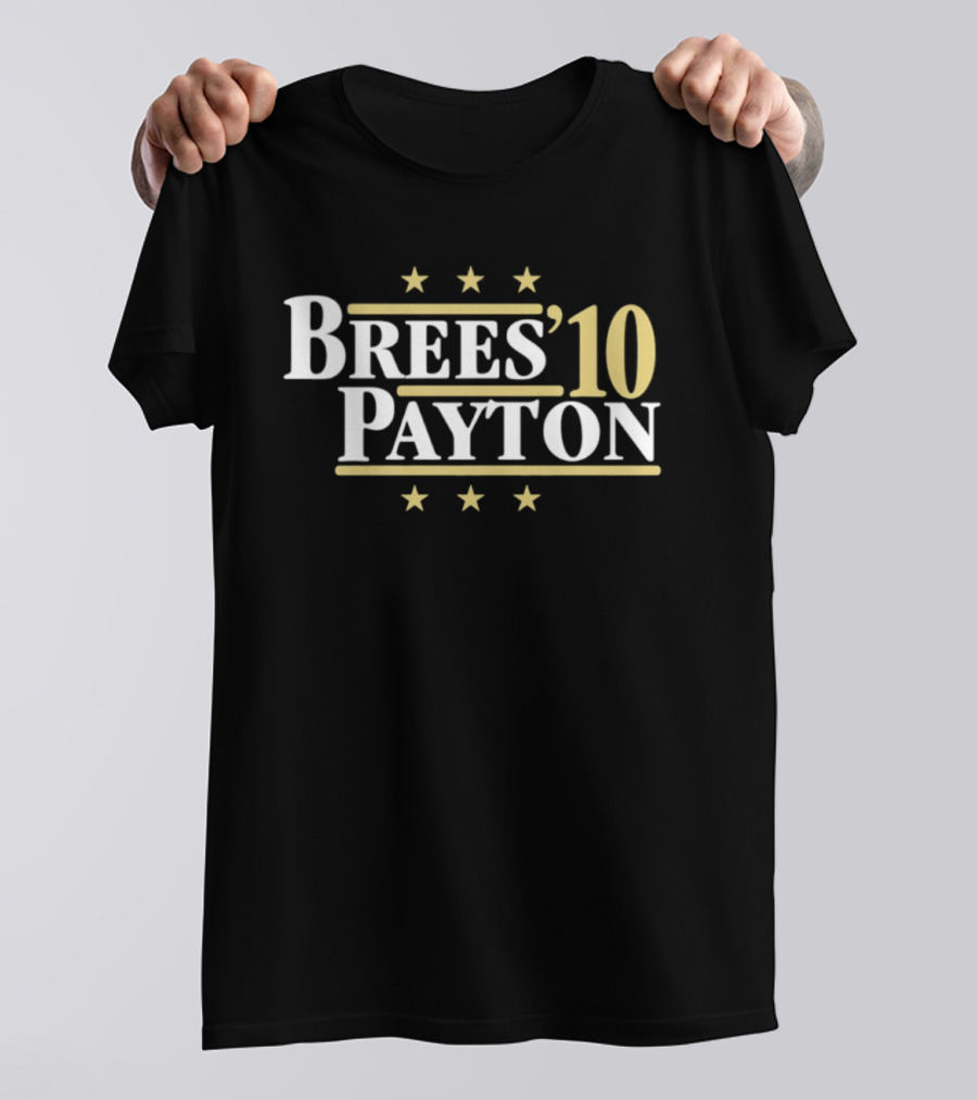 Brees Payton 10 New Orleans Saints Football Stars T-Shirt