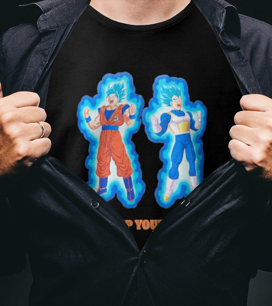 Burger King Dragon Ball Super Power Up Your Way Collaboration Featuring Iconic Saiyan Characters T-Shirt