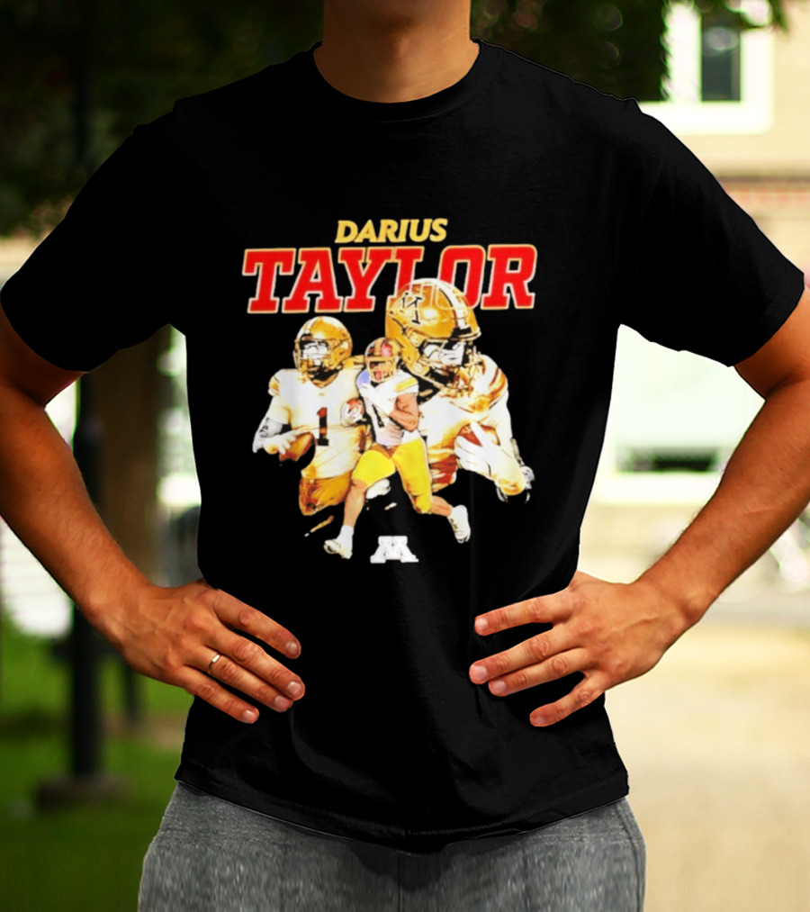 Darius Taylor Minnesota Golden Gophers Football Collage T-Shirt