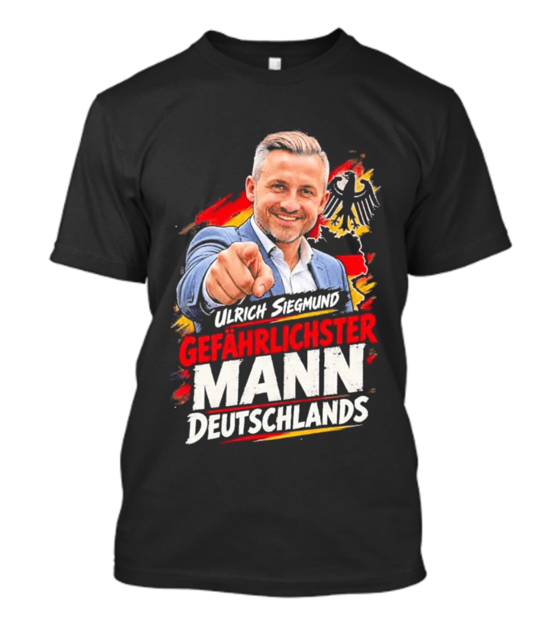 Ulrich Siegmund Gefährlichster Mann Deutschlands Adler Sketch T-Shirt