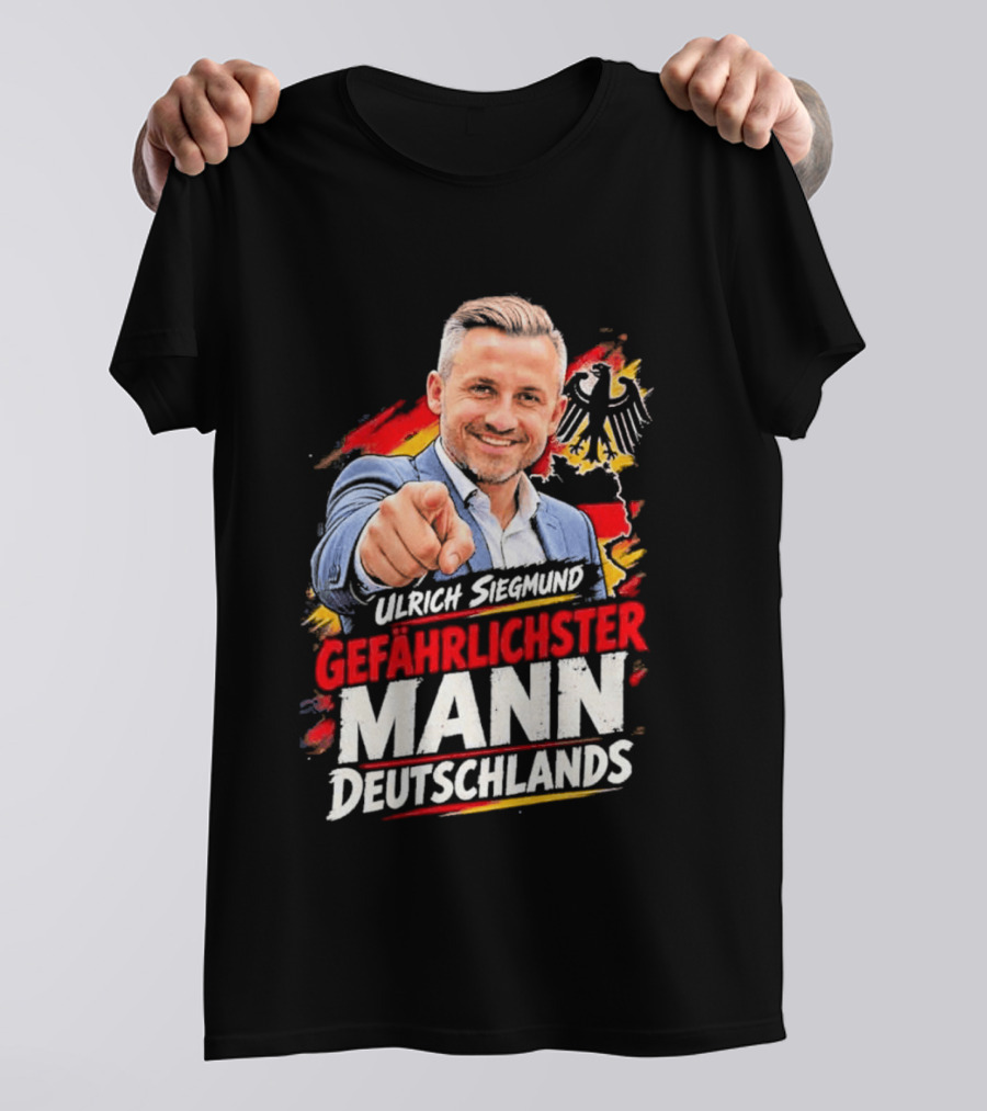 Ulrich Siegmund Gefährlichster Mann Deutschlands Adler Sketch T-Shirt