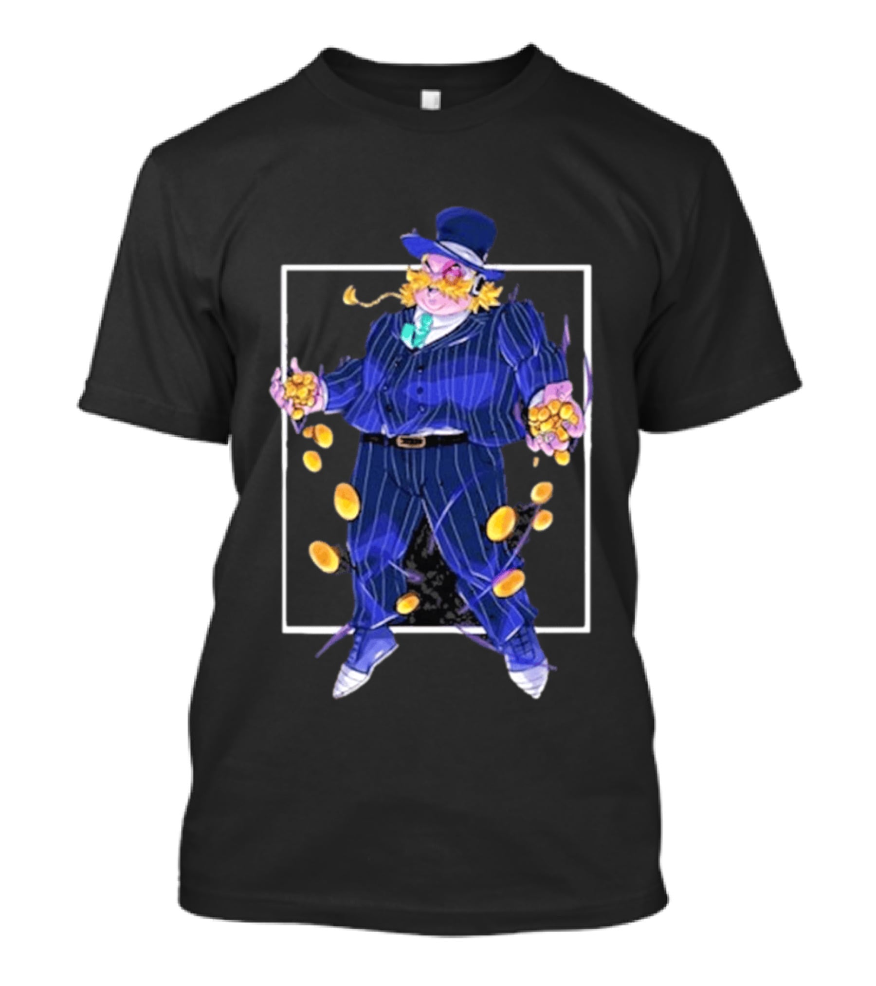 Dropout Mr Moneybags Top Hat Suit Coins September 2026 T-Shirt