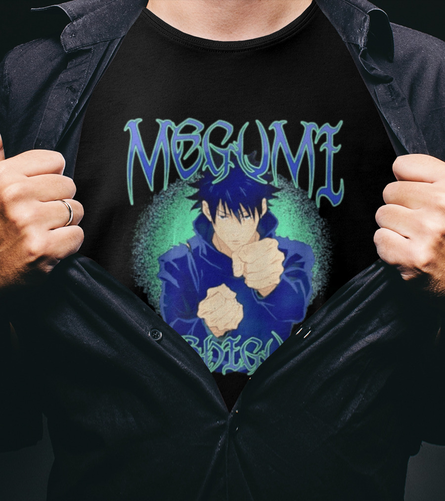 Megumi Fushiguro Action JJK Anime T-Shirt