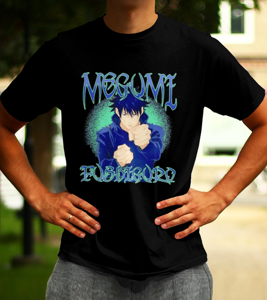 Megumi Fushiguro Action JJK Anime T-Shirt