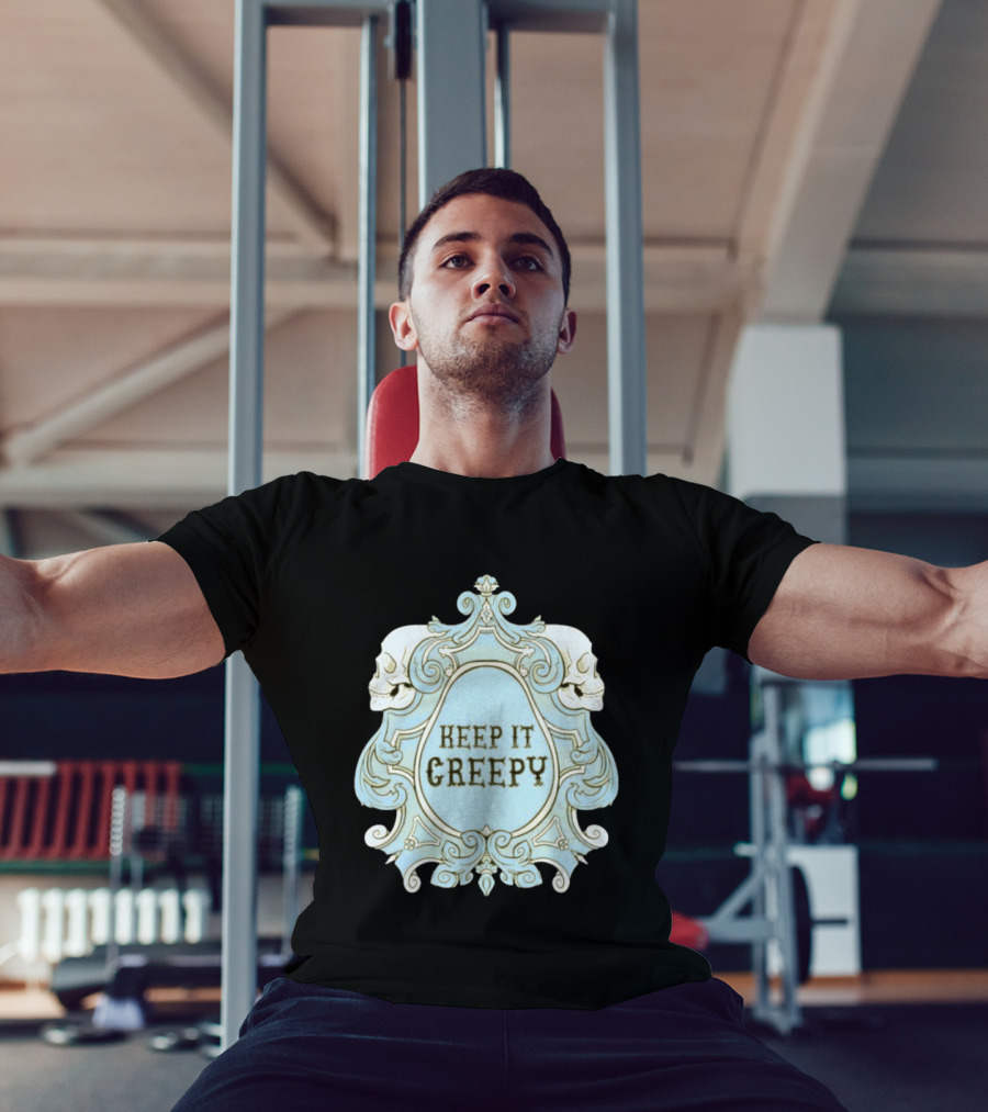 Keep It Creepy Skull Gothic Spooky Horror Vintage Frame T-Shirt