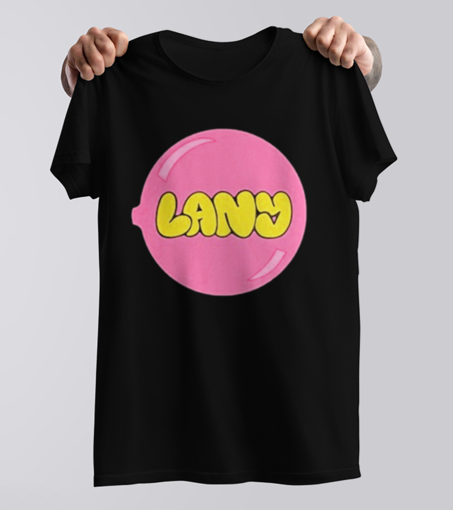 LANY Stuck On You Pink Yellow Bubble T-Shirt