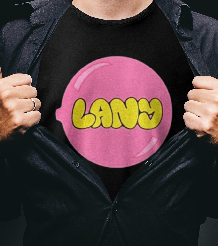 LANY Stuck On You Pink Yellow Bubble T-Shirt