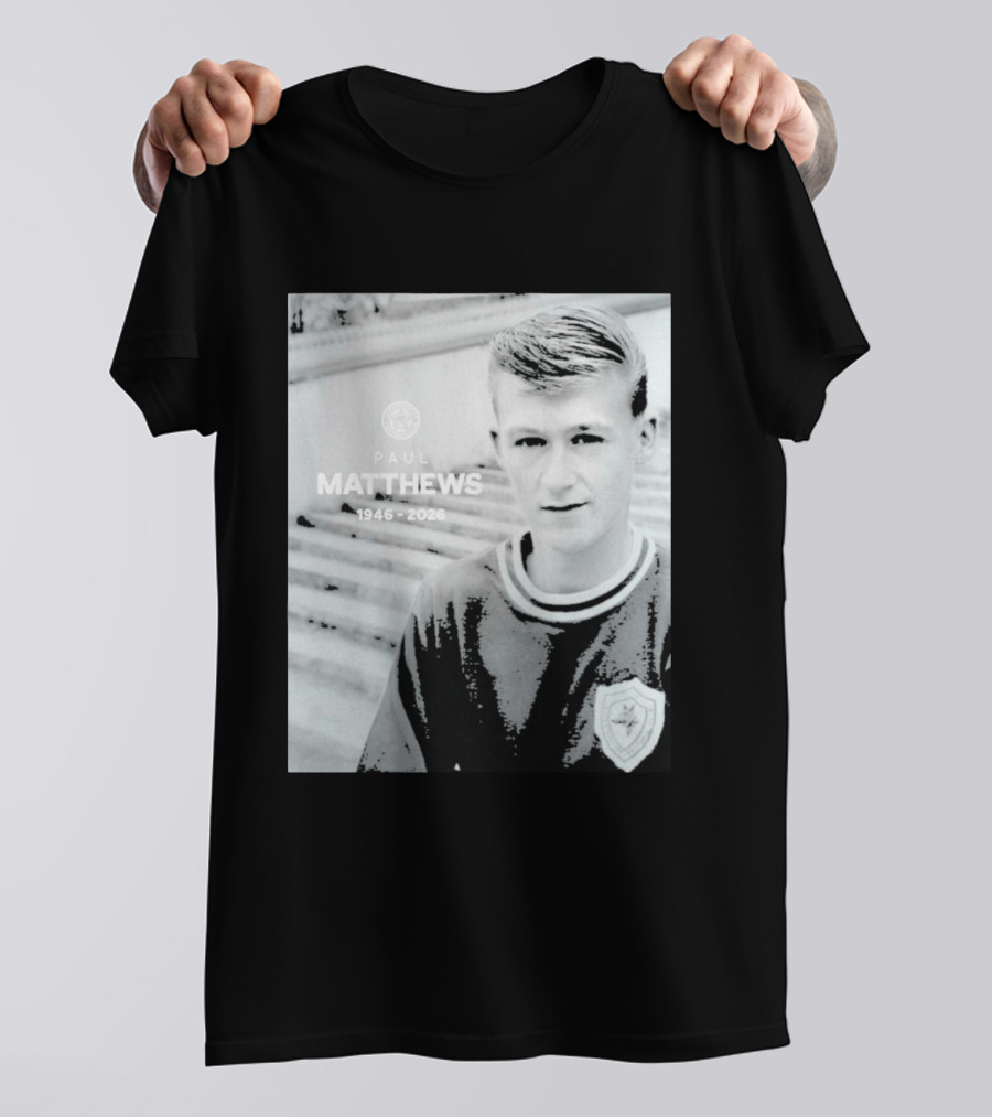 Paul Matthews 1946 2026 Memoriam Soccer Emblem Rugby T-Shirt