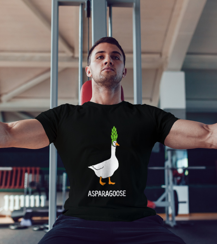 Asparagoose Goose Asparagus Head T-Shirt