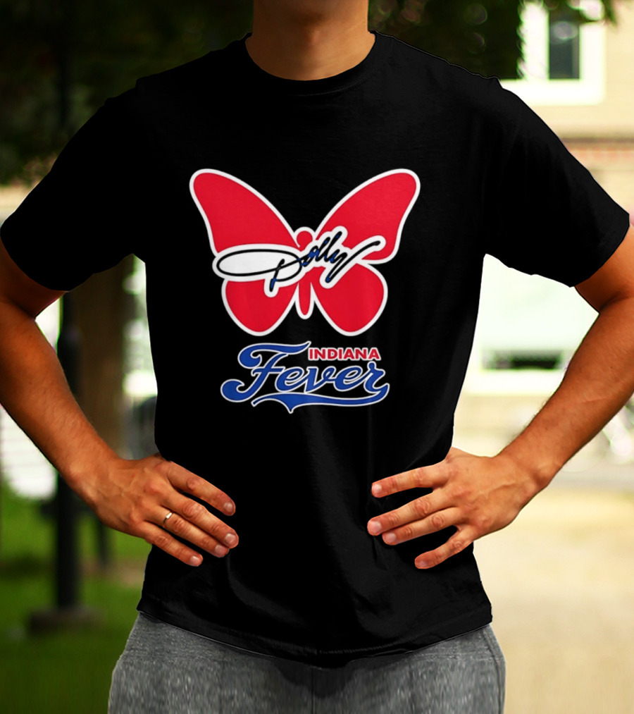 Indiana Fever Women's Basketball Dolly Parton Butterfly Collaboration T-Shirt
