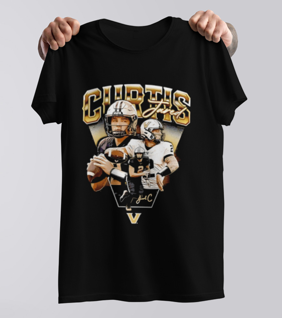 Curtis Jared Vanderbilt Commodores NCAA Football Star Quarterback T-Shirt