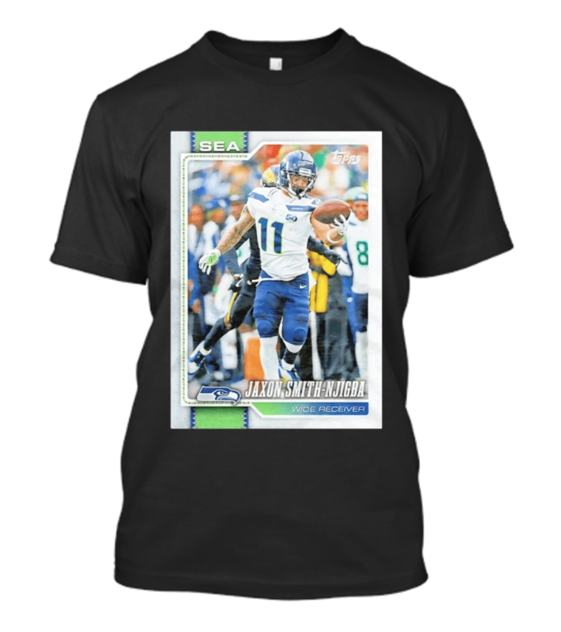Jaxon Smith Njigba Seattle Seahawks Wide Receiver 2026 Topps Football Card T-Shirt