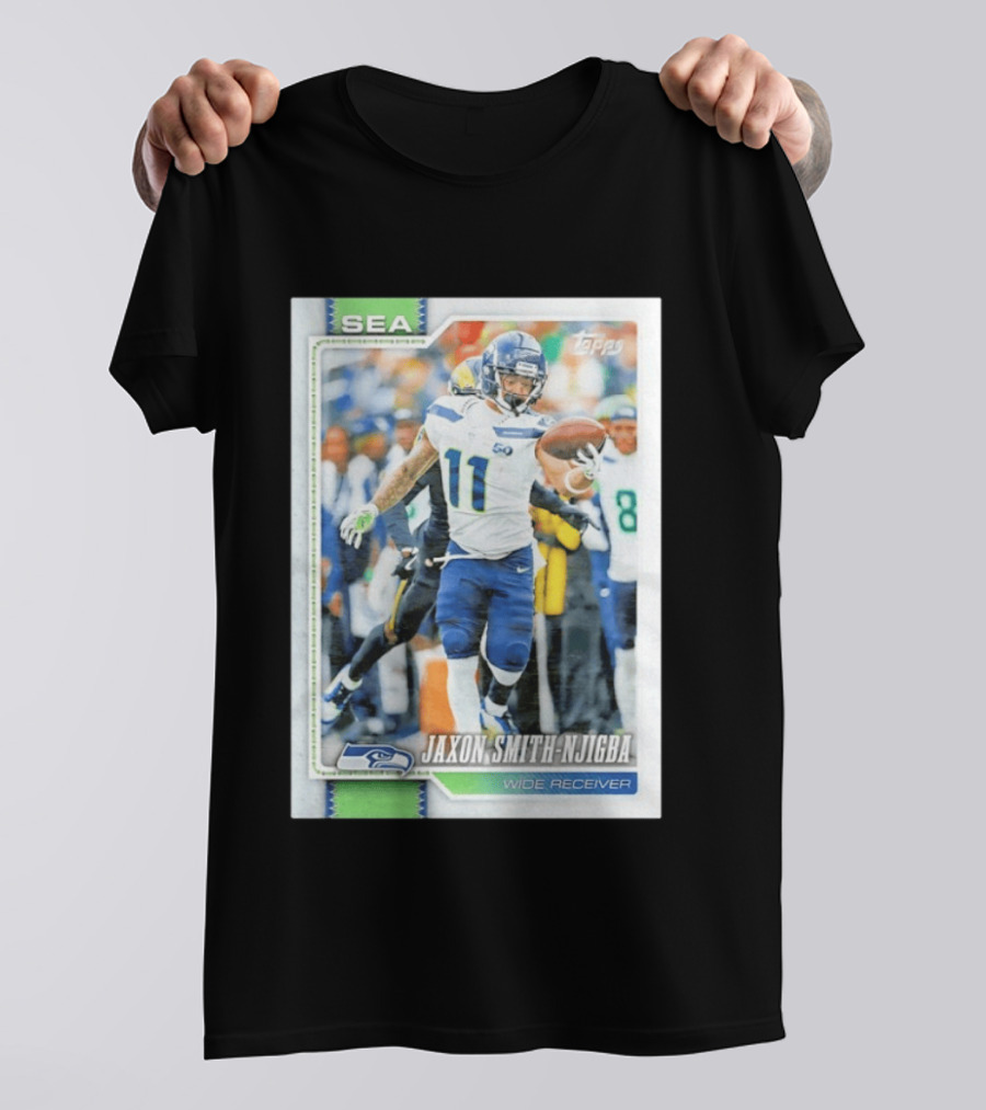 Jaxon Smith Njigba Seattle Seahawks Wide Receiver 2026 Topps Football Card T-Shirt