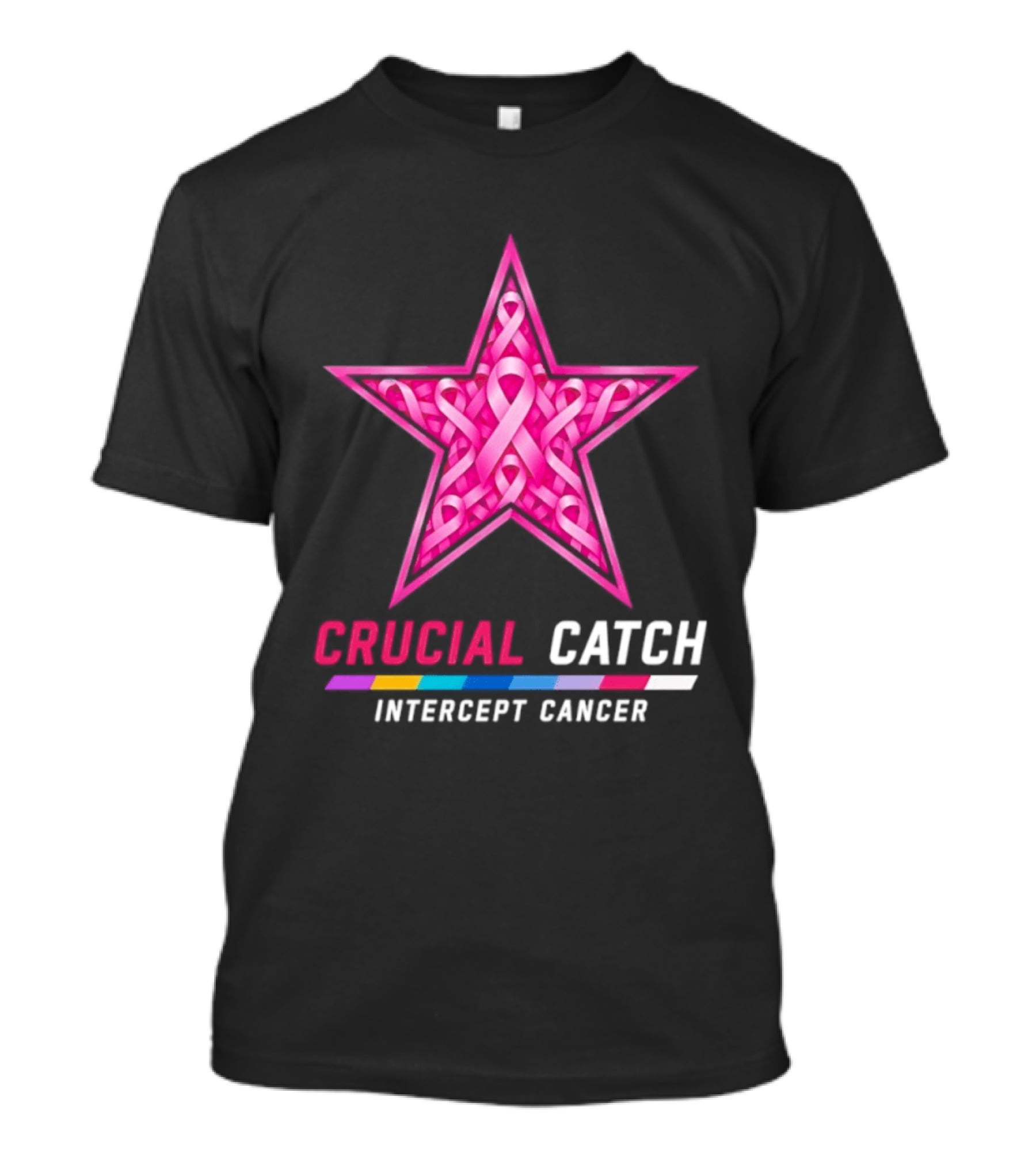 Dallas Cowboys 2026 Crucial Catch Intercept Cancer Pink Ribbon Star T-Shirt