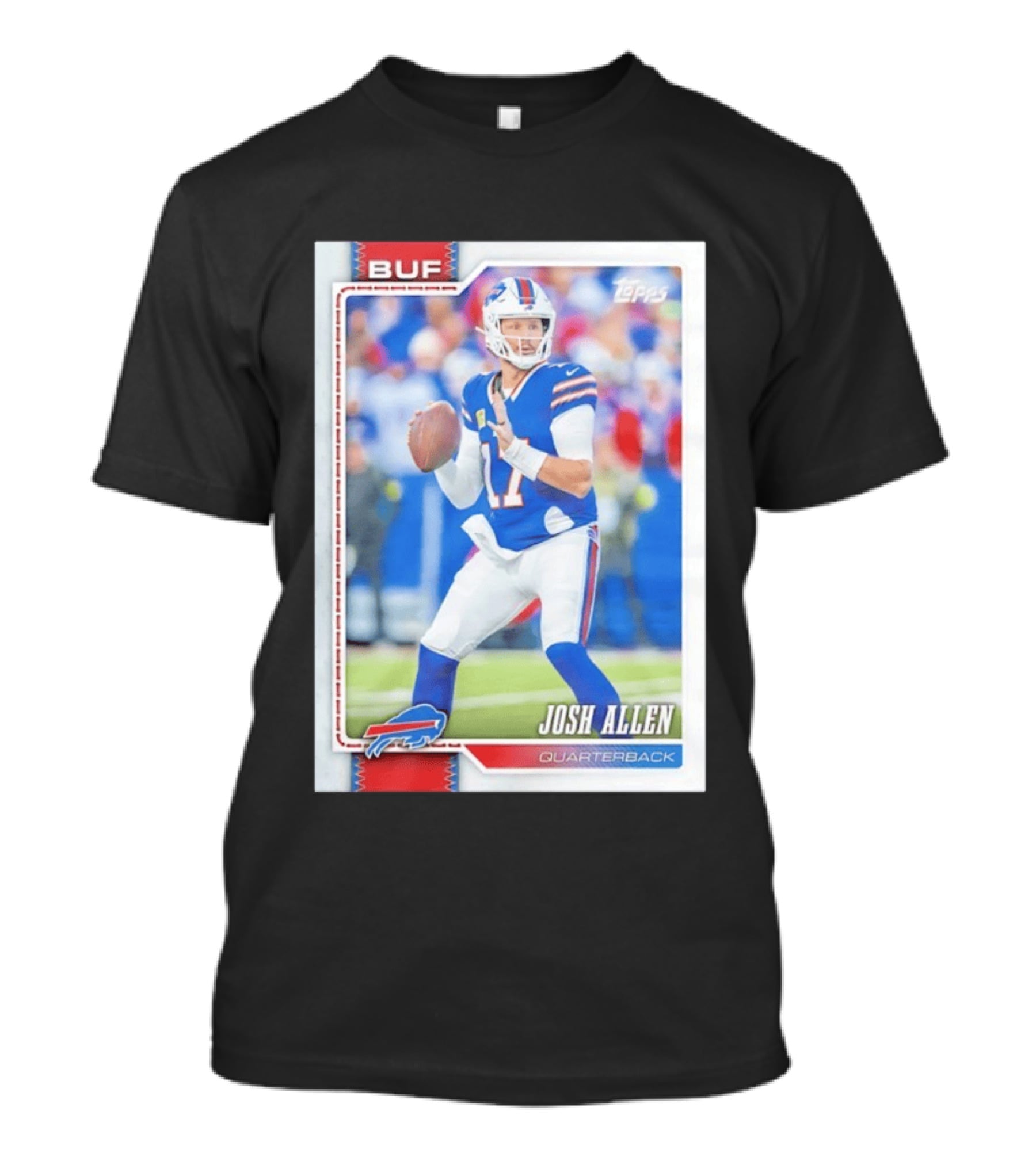 Buffalo Bills Josh Allen Quarterback Topps 2026 T-Shirt
