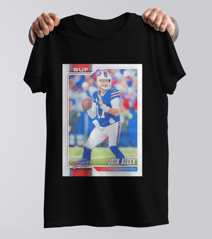 Buffalo Bills Josh Allen Quarterback Topps 2026 T-Shirt
