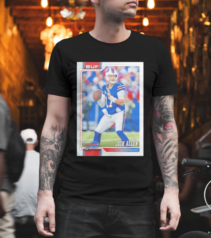 Buffalo Bills Josh Allen Quarterback Topps 2026 T-Shirt