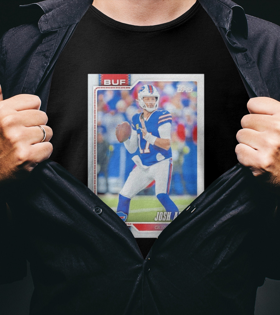 Buffalo Bills Josh Allen Quarterback Topps 2026 T-Shirt