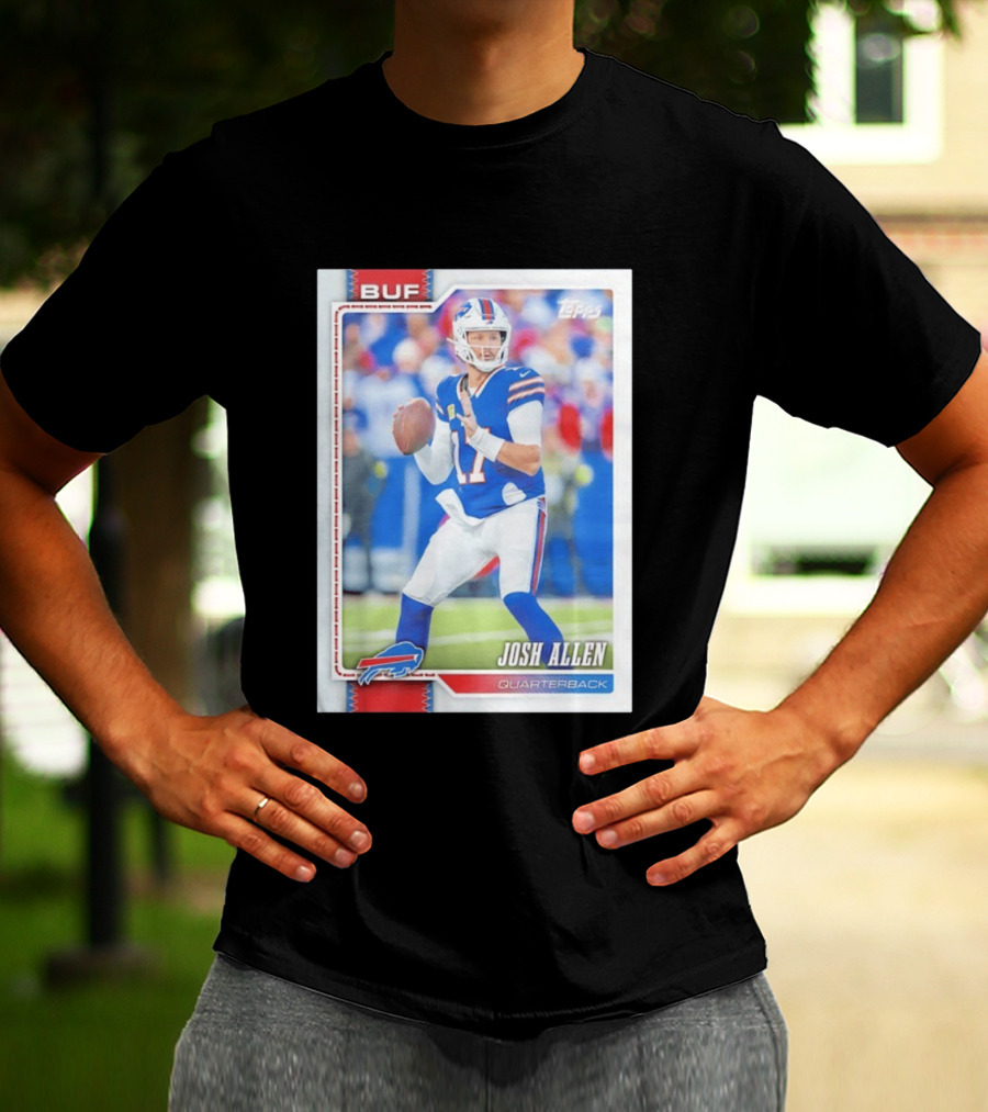 Buffalo Bills Josh Allen Quarterback Topps 2026 T-Shirt