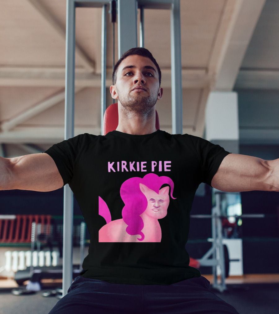 Kirkie Pie Pink Pony Cartoon Face T-Shirt
