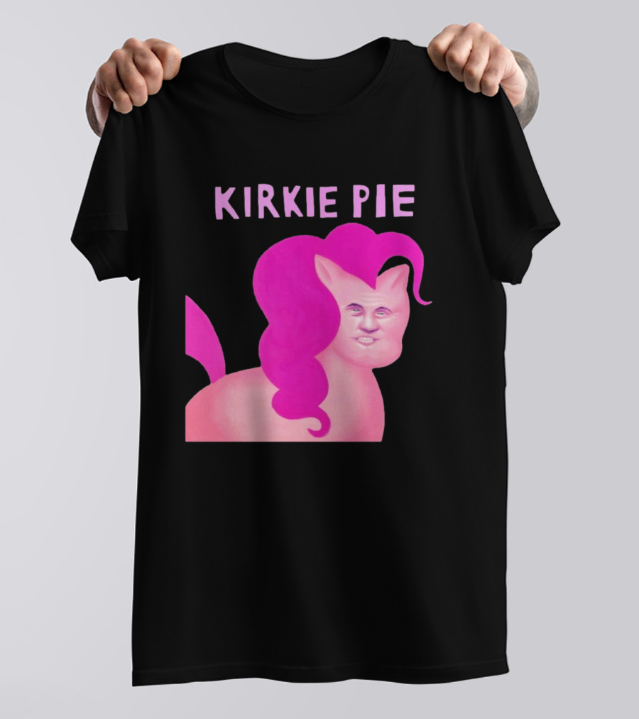 Kirkie Pie Pink Pony Cartoon Face T-Shirt