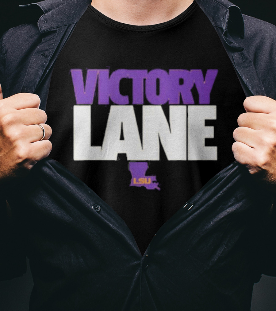 Lane Kiffin Victory Lane LSU NCAA Football Tigers T-Shirt