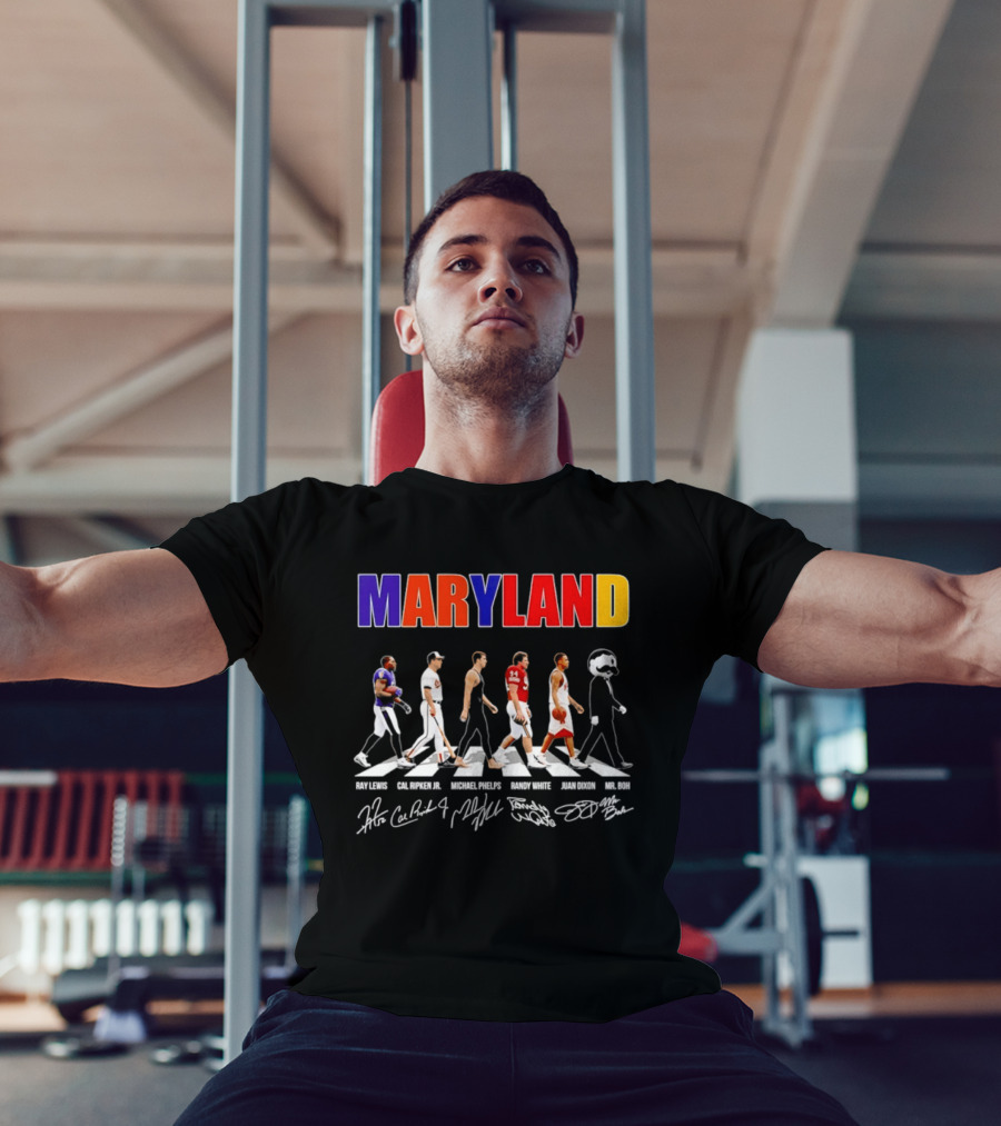 Maryland Ray Lewis Cal Ripken Jr Michael Phelps Randy White Juan Dixon Mr Boh T-Shirt