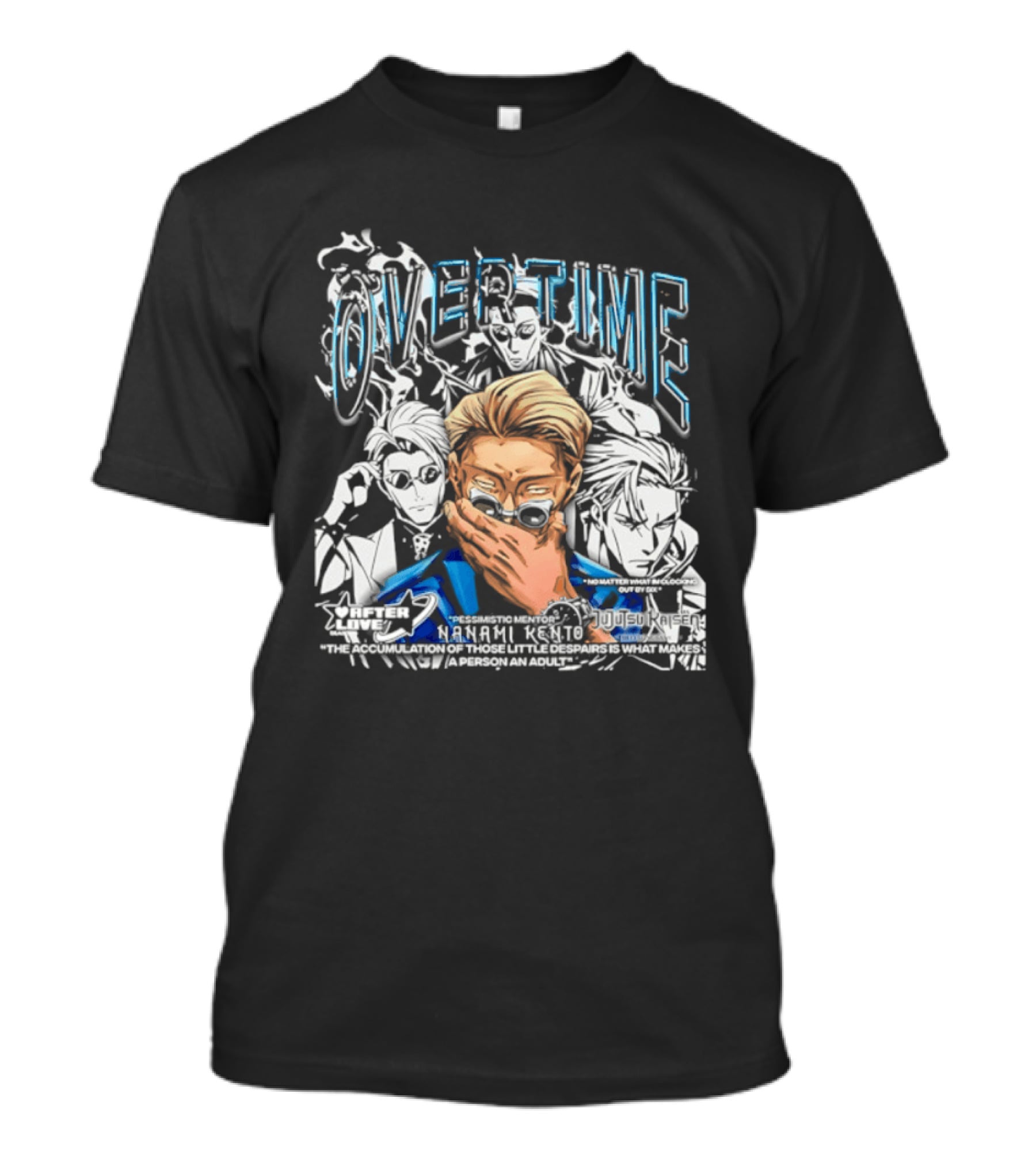 Nanami Kento Overtime Jujutsu Kaisen Anime Mentor T-Shirt