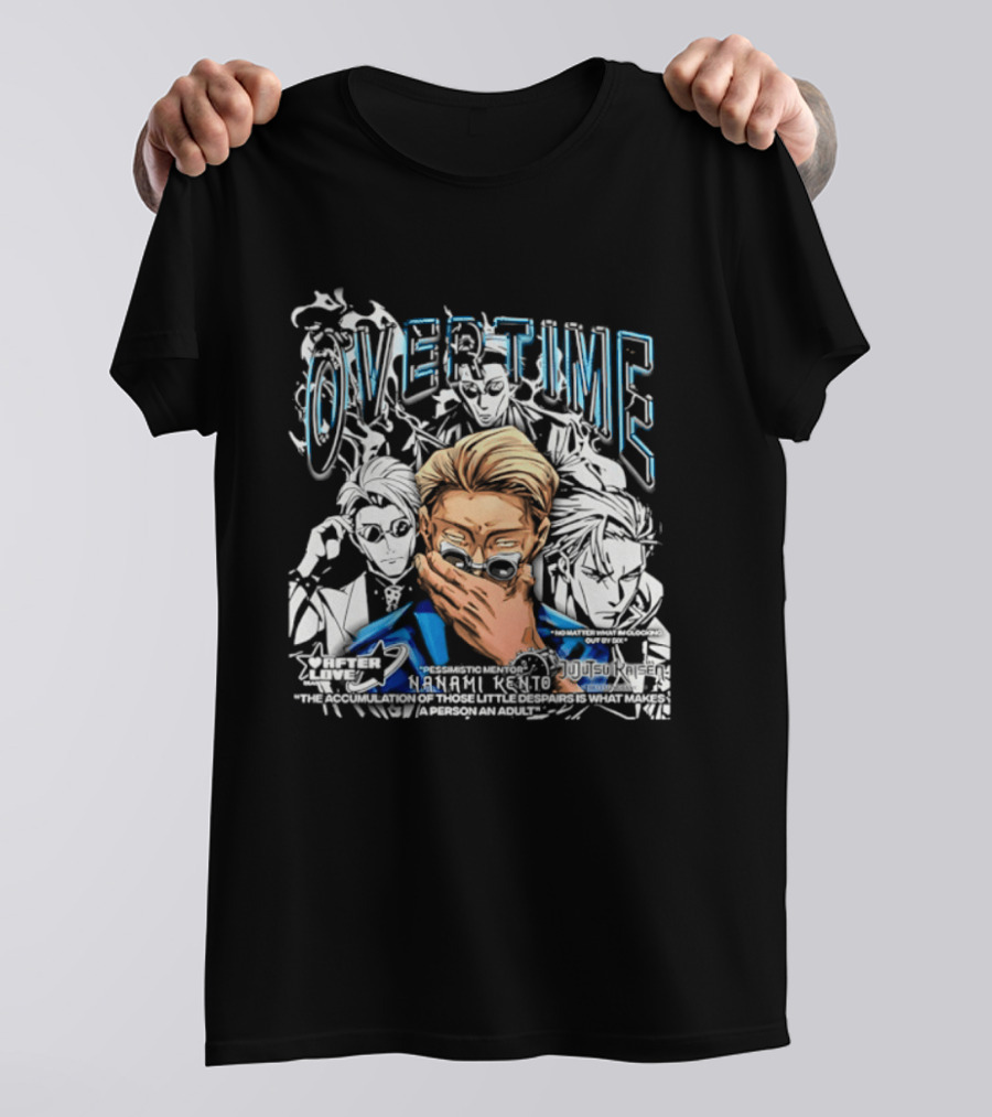 Nanami Kento Overtime Jujutsu Kaisen Anime Mentor T-Shirt