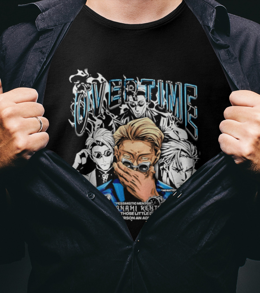 Nanami Kento Overtime Jujutsu Kaisen Anime Mentor T-Shirt