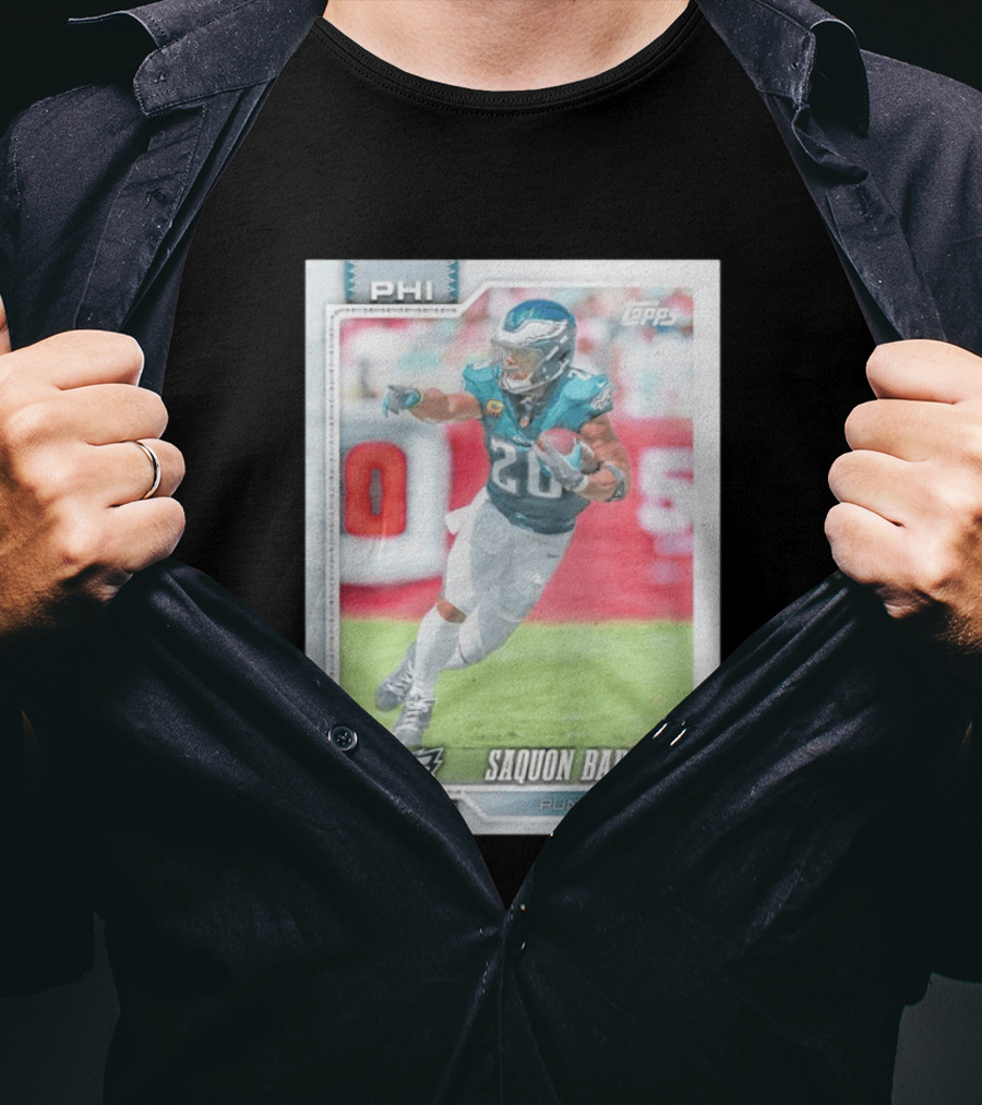 Saquon Barkley Topps Philadelphia Eagles 2026 Running Back Card T-Shirt