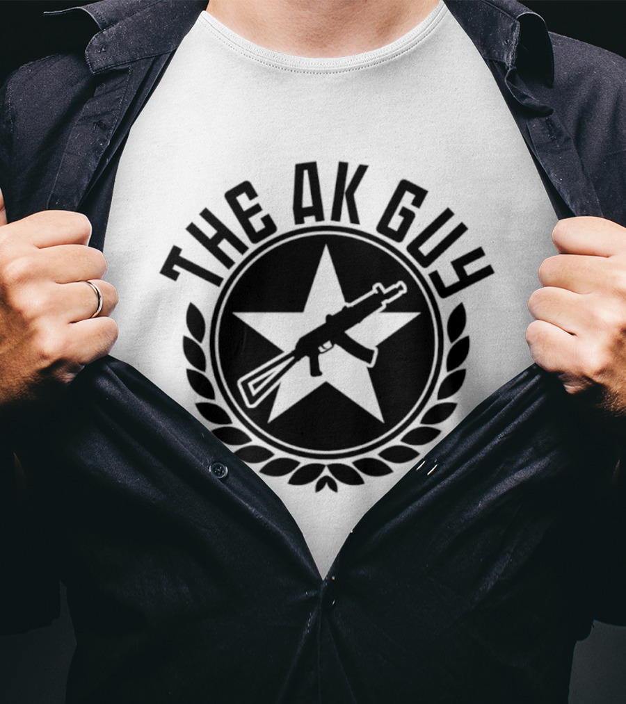 The AK Guy Star Symbol AK 47 Laurel T-Shirt