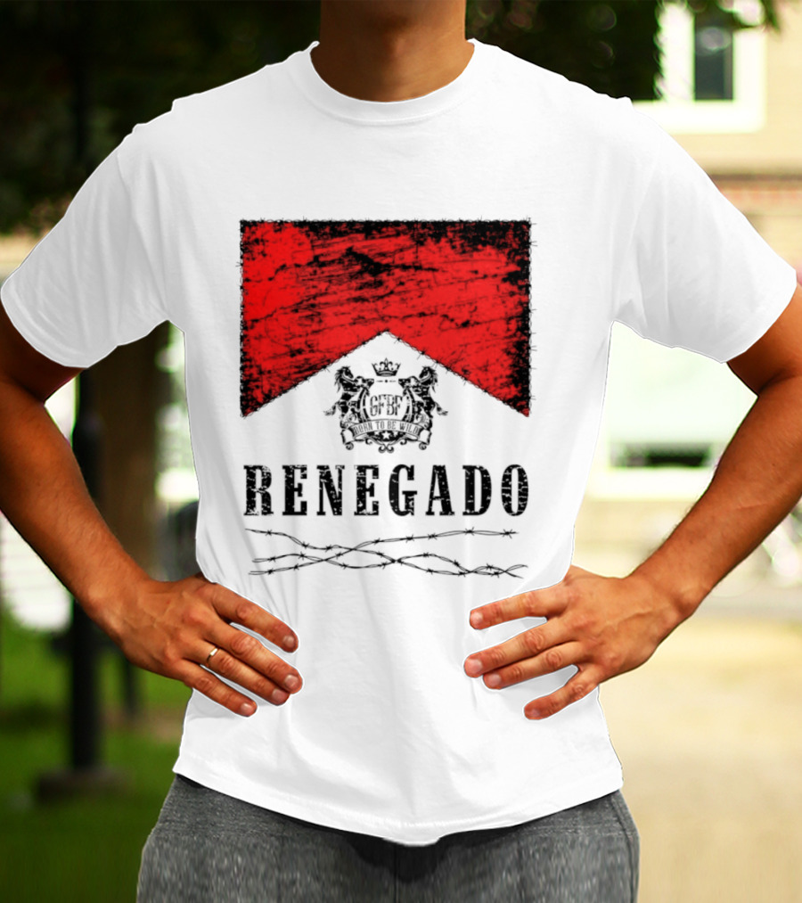 Renegado Born To Be Wild Red Crest Gothic T-Shirt
