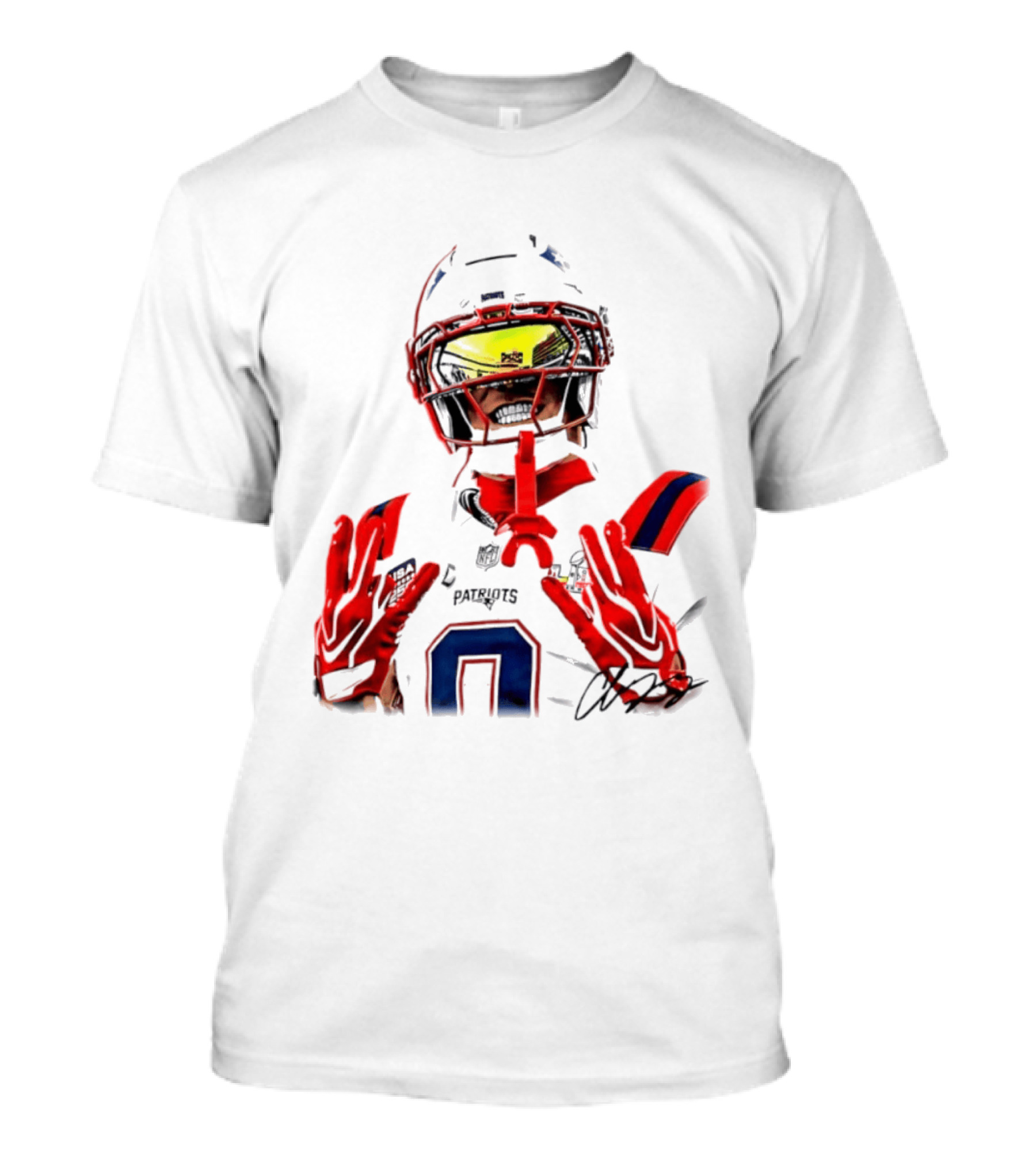 New England Patriots Christian Gonzalez Gonzo Player Number 6 T-Shirt