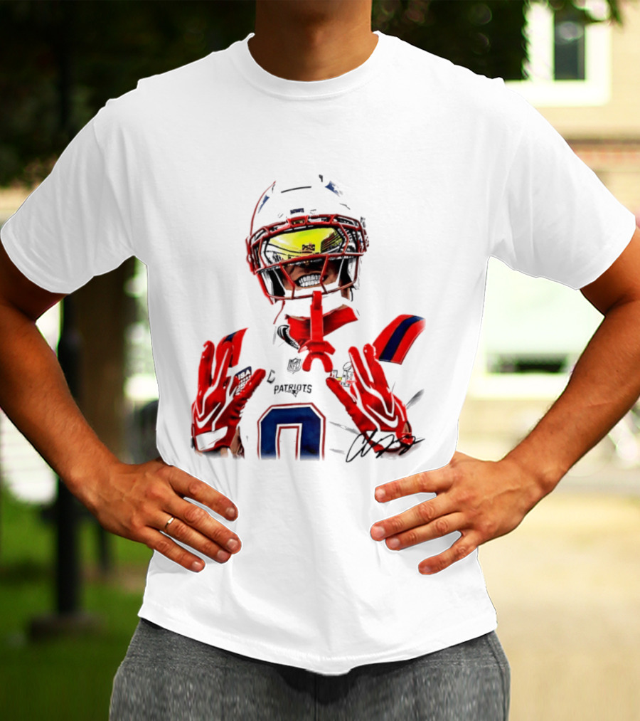 New England Patriots Christian Gonzalez Gonzo Player Number 6 T-Shirt