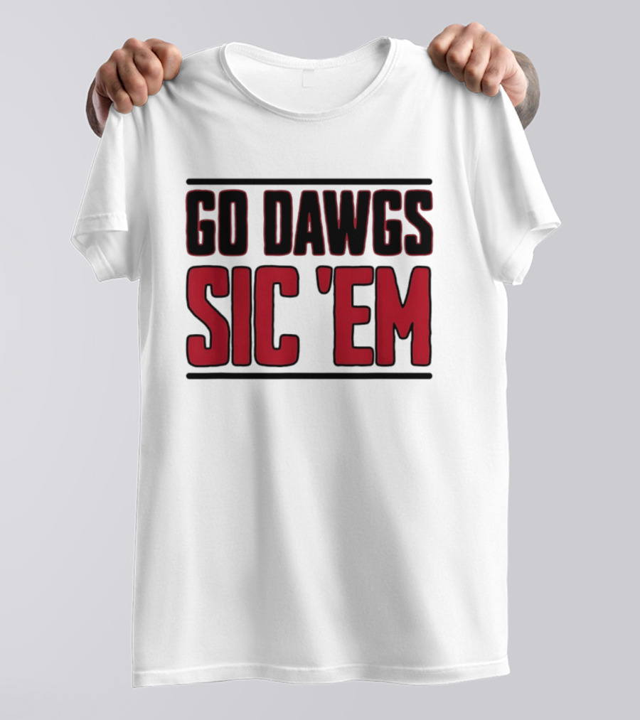 Georgia Bulldogs Go Dawgs Sic Em T-Shirt